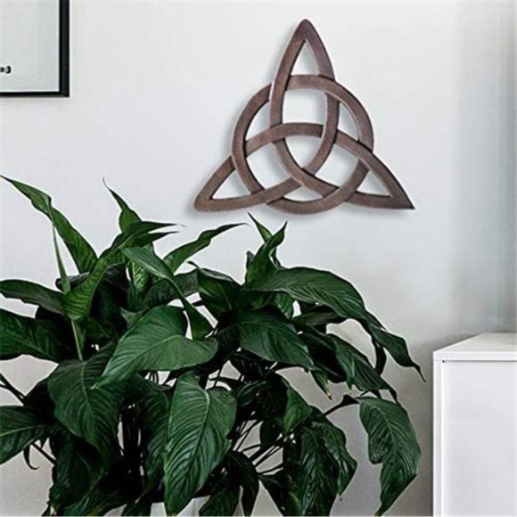 Outlet Resin Celtic Trinity Knot WallArt for Home Decoration,Religious Communion - Picture 6 of 7